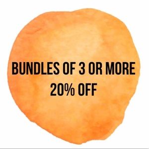 Bundle 3 items (or more) & automatically save 20%!